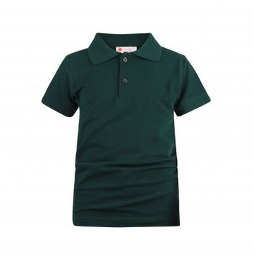Mokykliniai žalios spalvos polo marškinėliai 122-158cm.