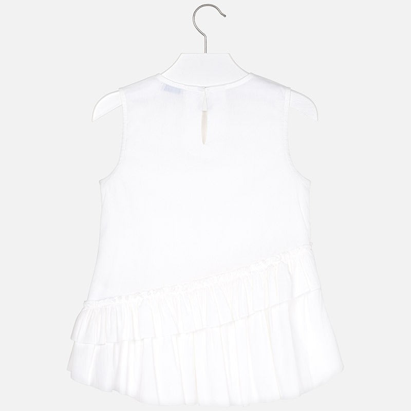 Mayoral balta palaidinė mergaitėms.