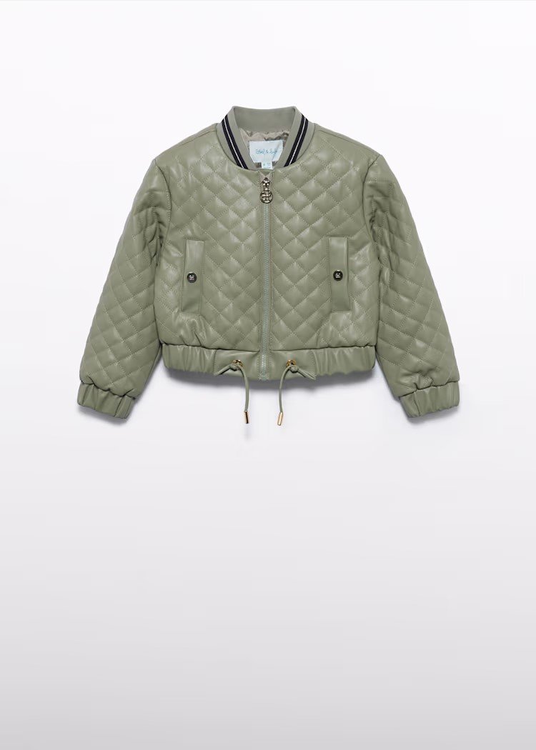 Abel & Lula dygsniuotas dirbtinės odos švarkelis.