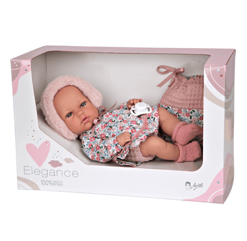 Arias kūdikėlis su rožine kepuryte, 30 cm