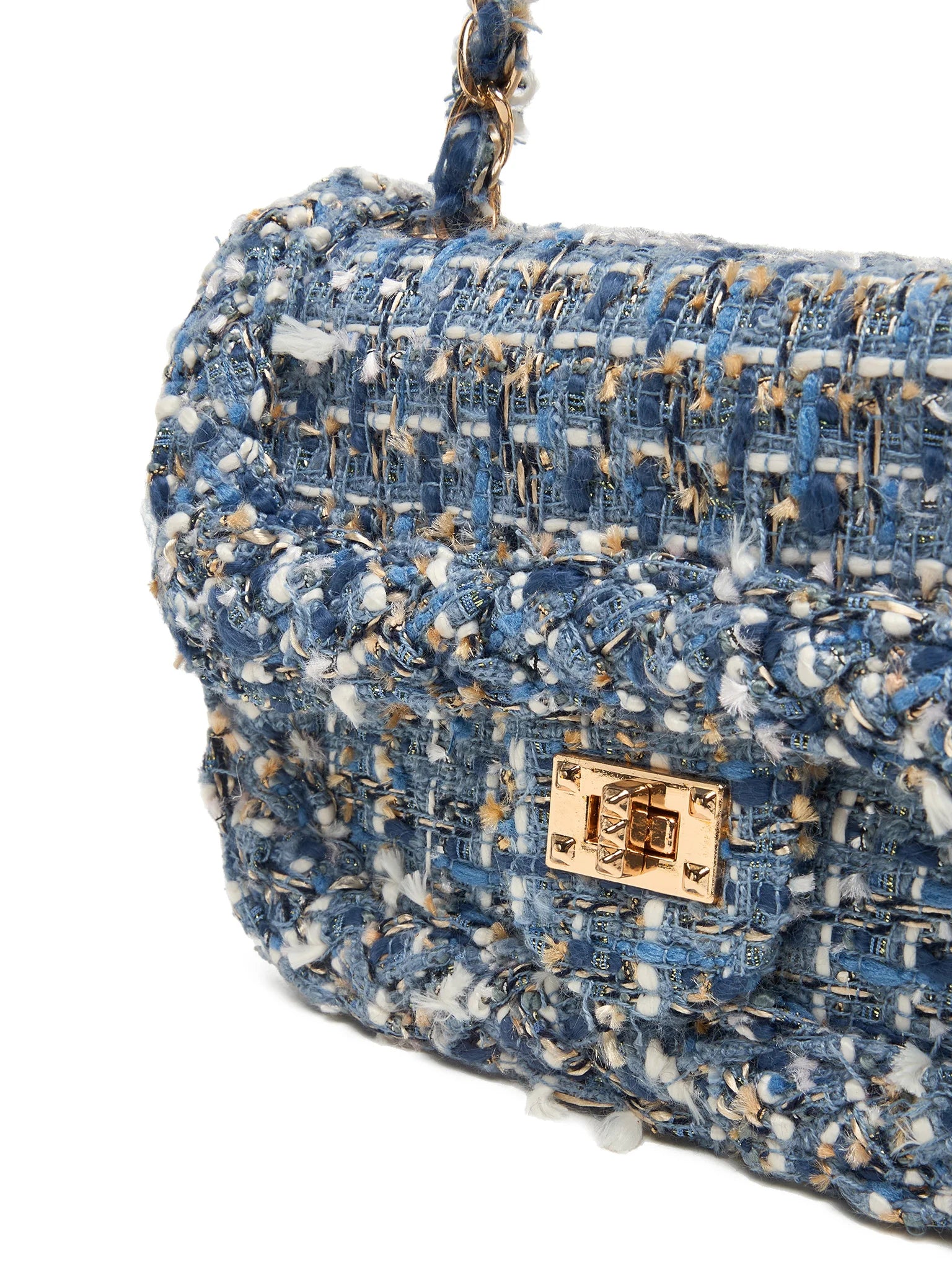 Mėlyna tvido rankinė mergaitei Abel & Lula