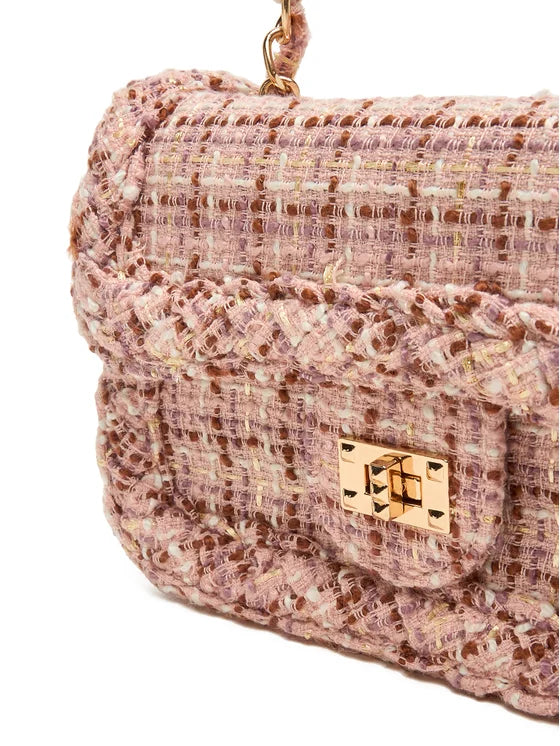 Rožinė tvido rankinė mergaitei Abel & Lula 5982