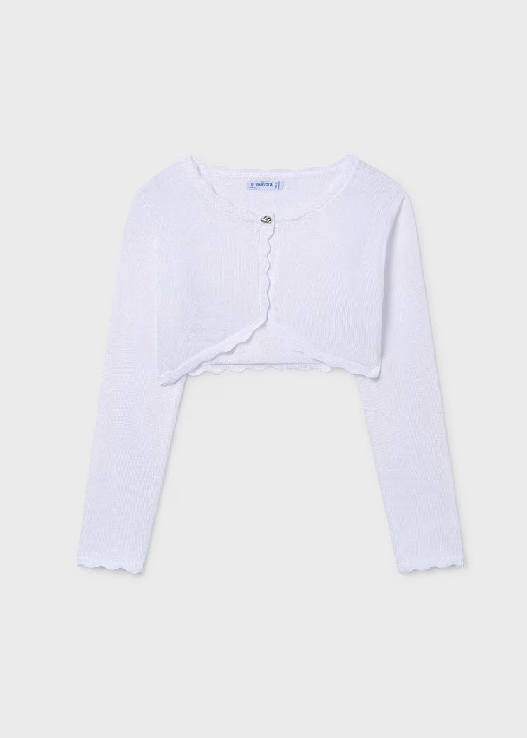 Mayoral bolero mergaitei Blanco.