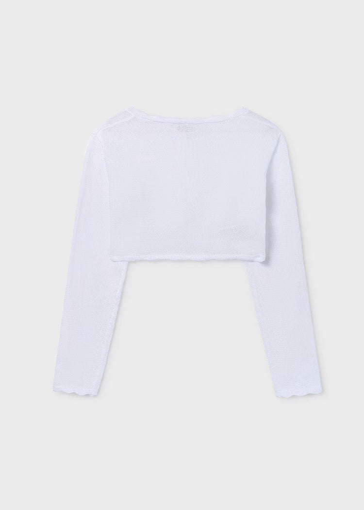 Mayoral bolero mergaitei Blanco.