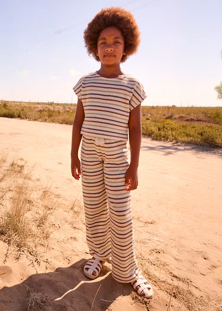 Plačios laisvalaikio kelnės mergaitėms Hueso.