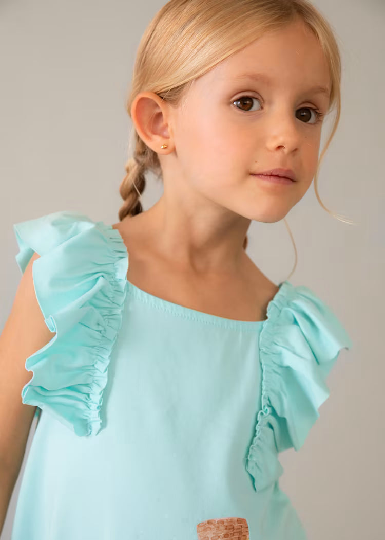 Mayoral lengvutė suknelė mergaitėms Oceano.