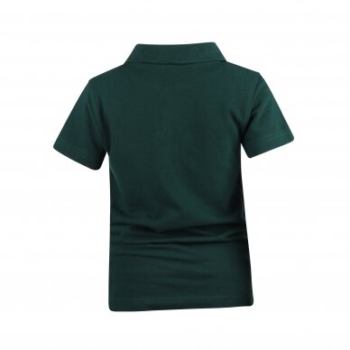 Mokykliniai žalios spalvos polo marškinėliai 122-158cm.