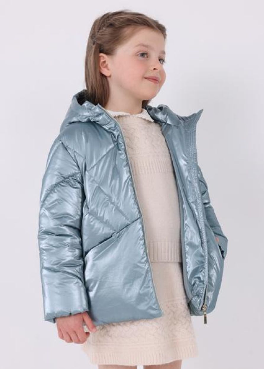 Mayoral šilta striukė mergaitėms "Metallic"