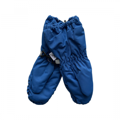 Mėlynos kumštinės neperšlampančios sniego pirštinės su užtrauktuku HANDAI