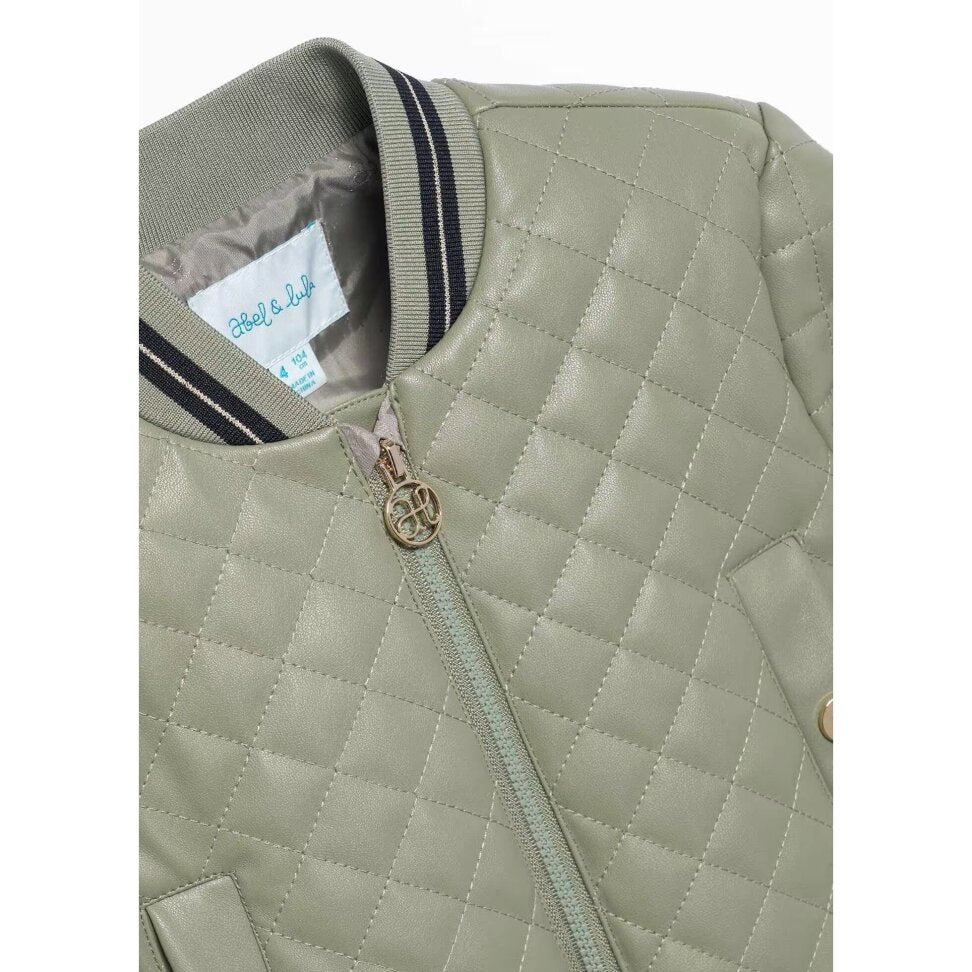 Abel & Lula dygsniuotas dirbtinės odos švarkelis.