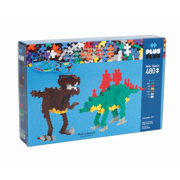 Plus Plus konstruktorius, Dinozaurai, 480 det.