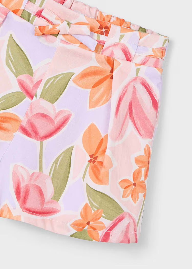 Mayoral gėlėti šortai mergaitėms Blossom.