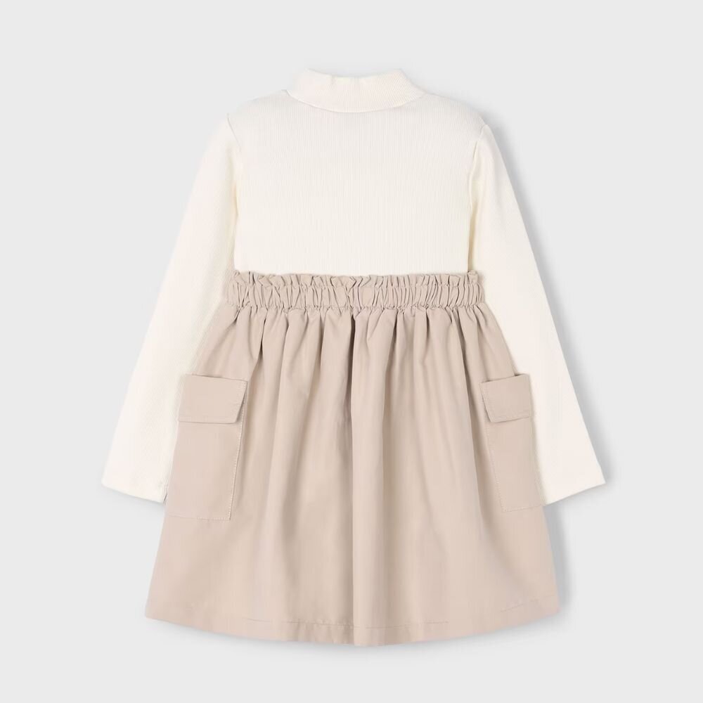 Smėlio spalvos suknelė mergaitei Mayoral