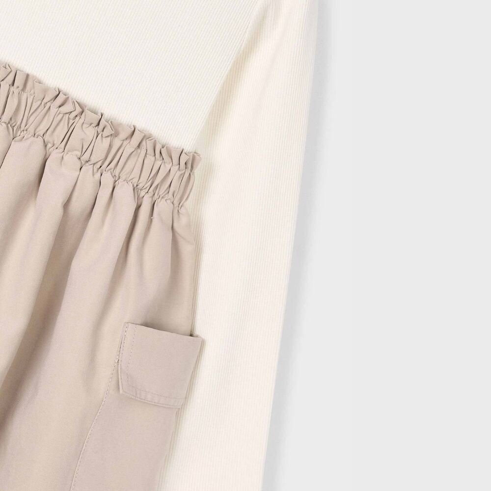 Smėlio spalvos suknelė mergaitei Mayoral