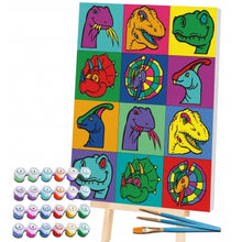 Load image into Gallery viewer, Splat Planet tapyba pagal skaičius, DINOZAURAS