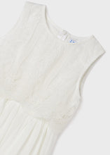 Load image into Gallery viewer, Mayoral puošni balta suknelė.