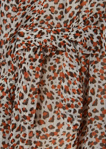 Mayoral leopardo rašto šifoninė suknelė